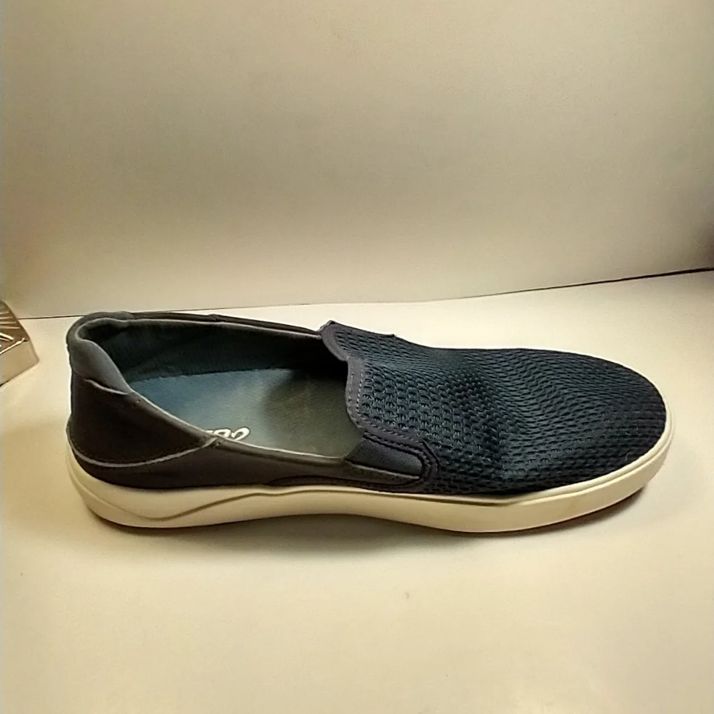 Olukai Lae'Ahi Blue Mesh Casual Slip On Loafers Shoes Men's sz 9